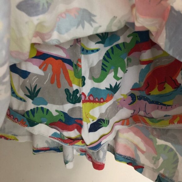 Mini Boden Printed Jersey Skort in IVORY DINOSAUR SUNSET (5-6) - Picture 6 of 6